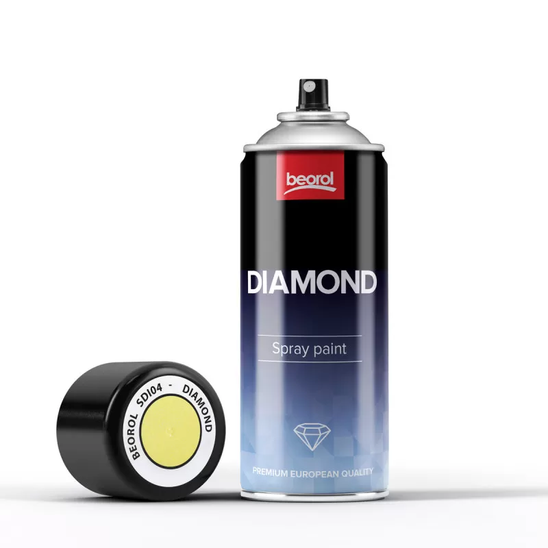 Paint spray diamond effect yellow Giallo Zolfo 