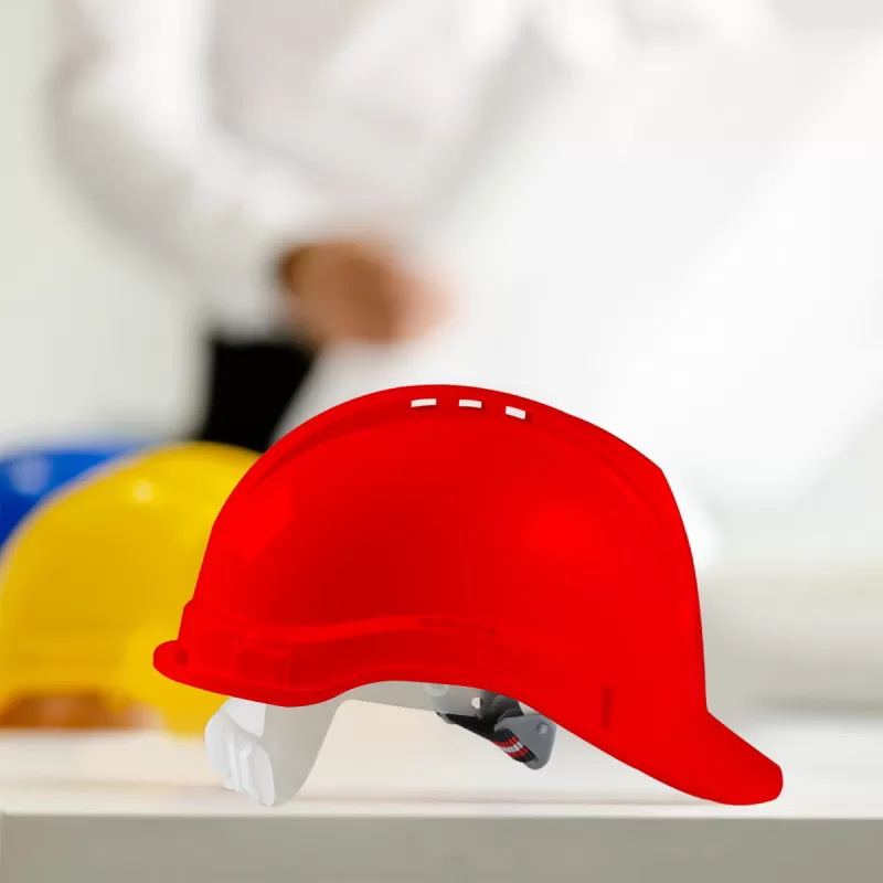Safety helmet, red colour 